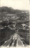 CPA Lourdes Funiculaire du Pic du Jer Le Croisement 