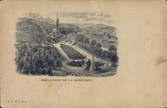 CPA Esplanade de la Basilique 