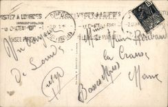 CPA Lourdes La Basilique et le Chateau Fort 