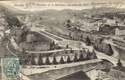 CPA Lourdes Ensemble de la Basilique vue prise du Fort 