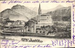 CPA Grande Manifestation a Notre Dame de Lourdes 