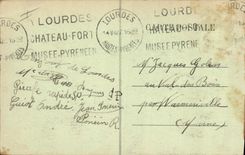 CPA Les Pyrenees Lourdes Le Lac et les Pyrenees 