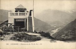 CPA Lourdes Observatoire du Pic du Jer 