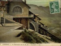 CPA Lourdes Le Funiculaire du Pic du Jer 