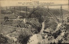 CPA L'Auvergne Garabit Le Viaduc et la Vallee de la Truyere 