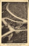 CPA Garabit Curieux Virages sur la Route nationale de Saint Flour 