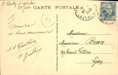 CPA Garabit Curieux Virages sur la Route nationale de Saint Flour 