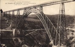 CPA Le Cantal Pittoresque Viaduc de Garabit Ligne de Neussargues 