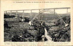 CPA L'Ensemble du Viaduc de Garabit sur la Truyere 
