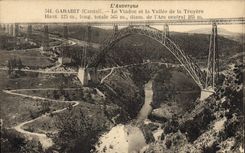 CPA L'Auvergne Garabit Cantal Le Viaduc et la Vallee de la Truyere 