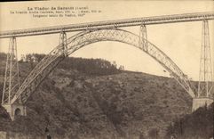 CPA Le Viaduc de Garabit Cantal La Grande Arche Centrale 