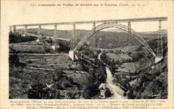 CPA L'Ensemble du Viaduc de Garabit sur la Truyere Cantal 