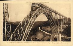 CPA Les plus Jolis Sites de l'Auvergne Le Viaduc de Garabit Chef d'Ceuvre colossal de construction m