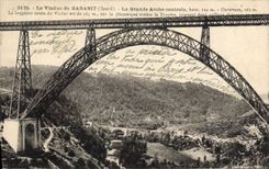 CPA Le Viaduc de Garabit Cantal La grande Arche Centrale 