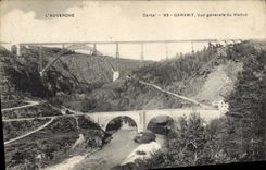 CPA L'Auvergne Garabit Vue generale du Viaduc 