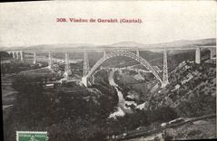 CPA Viaduc de Garabit Cantal 