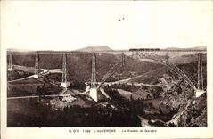 CPA L'Auvergne Le Viaduc de Garabit 