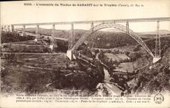 CPA L'Ensemble du Viaduc de Garabit sur la Truyere Cantal 