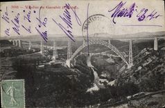 CPA Viaduc de Garabit Cantal 