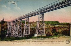 CPA Le Cantal Illustre Le Viaduc de Garabit Ligne Neussargues Beziers Vallee de la Truyere 