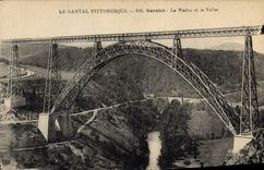 CPA Le Cantal Pittoresque Garabit Le Viaduc et la Vallee 