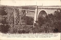 CPA Le Viaduc de Garabit Cantal Aspect Nord Est Vallee de la Truyere 