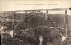 CPA Le Cantal Pittoresque Garabit Le Viaduc et la Vallee 