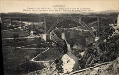 CPA L'Auvergne Cantal Garabit Le Viaduc et la Vallee de la Truyere 