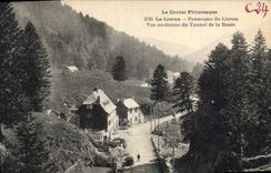 CPA Le Cantal Pittoresque Le Lioran Panorama du Lioran Vue au dessus de Tunnel de la Route 