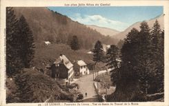 CPA Les plus Jolis Sites du Cantal Le Lioran Panorama du Lioran Vue au dessus du Tunnel de la Route 