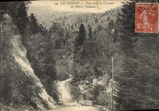CPA Le Lioran Tournant et Cascade de Pierre Taillade 