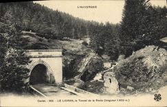 CPA L'Auvergne Le Lioran La Tunnel de la Route 