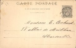 CPA Le Cantal Le Lioran vu de face la Gare les Hotels la Montagne de Vassiviere 