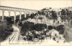 CPA Roquefavour Vue vers l'Hotel Arquier 