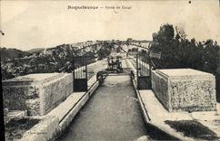 CPA Roquefavour Sortie du Canal 