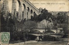 CPA Roquefavour Aqueduc Viaduc a Pont de la route d'Aix 