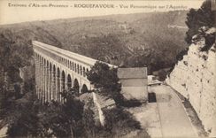 CPA Environs d'Aix en Provence Roquefavour Vue Panoramique sur l'Aqueduc 