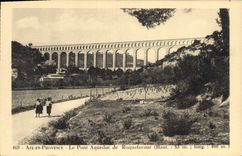 CPA Aix en Provence Le Pont Aqueduc de Roquefavour 