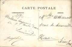 CPA Roquefavour La Route Sortie de la Gare