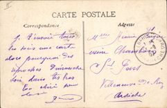 CPA Environs d'Aix en Provence Roquefavour Sortie de la Gare