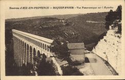 CPA Environs d'Aix en Provence Roquefavour Vue Panoramique sur l'Aqueduc 