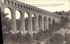 CPA Environs d'Aix en Provence Roquefavour Aqueduc 