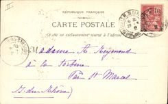 CPA Roquefavour Depuis la Gare au Pont