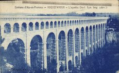 CPA Environs d'Aix en Provence Roquefavour L'Aqueduc 