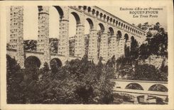 CPA Environs d'Aix en Provence Roquefavour Les Trois Ponts 