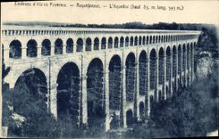 CPA Environs d'Aix en Provence Roquefavour L'Aqueduc 