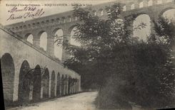 CPA Environs d'Aix en Provence Roquefavour Sortie de la Gare 