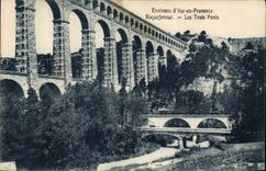 CPA Environs d'Aix en Provence Roquefavour Les Trois Ponts 