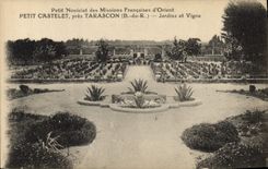 CPA Petit Noviciat des Missions Francaises d'Orient Petit Castelet pres Tarascon B du R Jardins et V