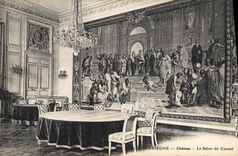 CPA Compiegne Chateau Le Salon du Conseil 